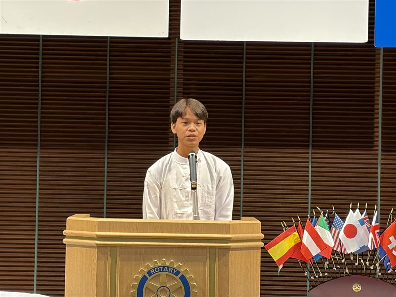 第1378回例会「アリス学園スピーチコンテスト出場者スピーチ」